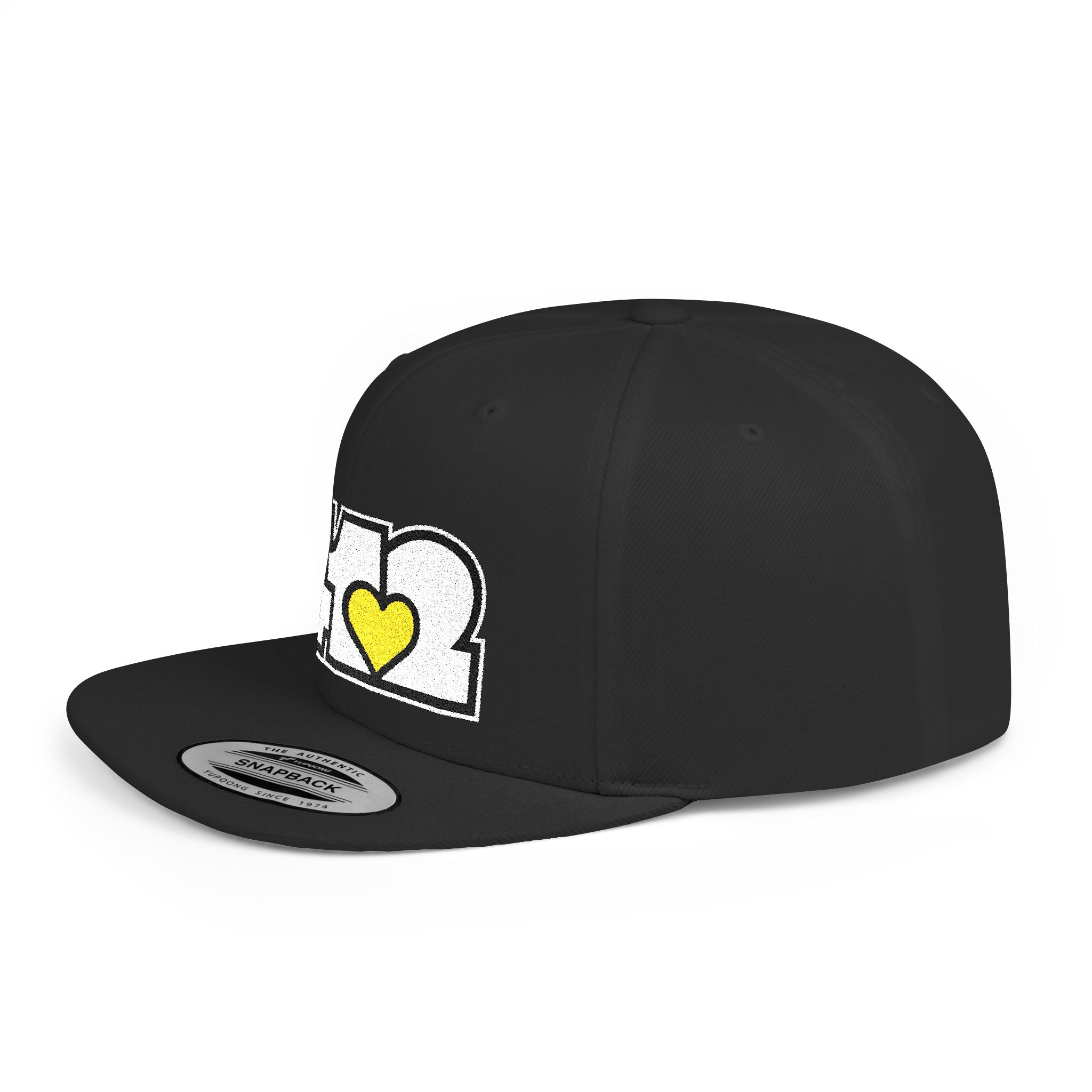 Pittsburgh 412 White & Yellow Embroidered Flat Bill Snapback Hat