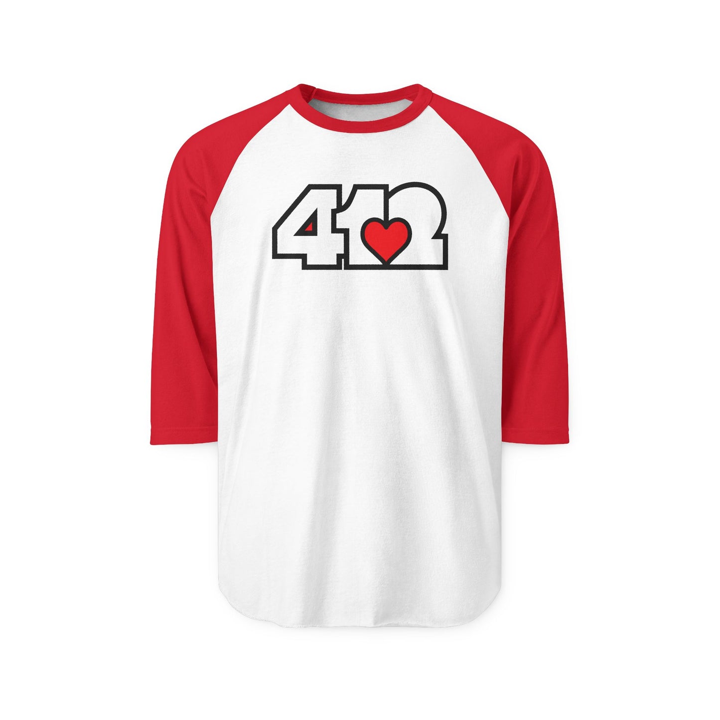 Red Heart Three-Quarter Sleeve Shirt