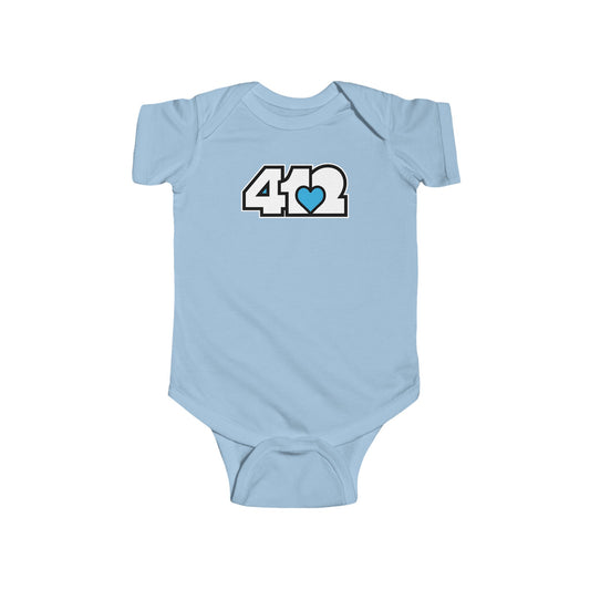 Blue Heart Infant Bodysuit