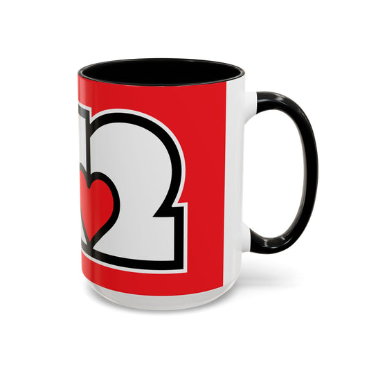 412 Collectible Mug - Red Heart, White Logo