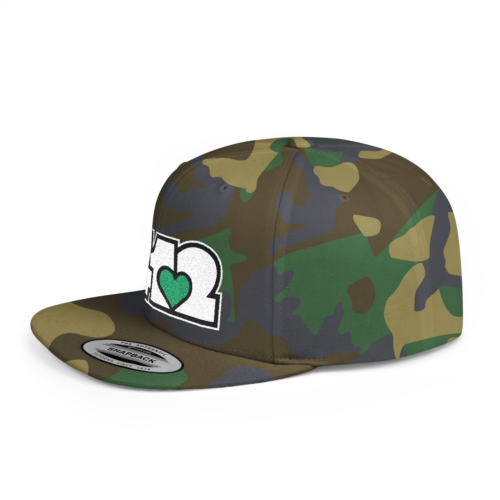 Pittsburgh 412 White & Green Embroidered Flat Bill Snapback Hat