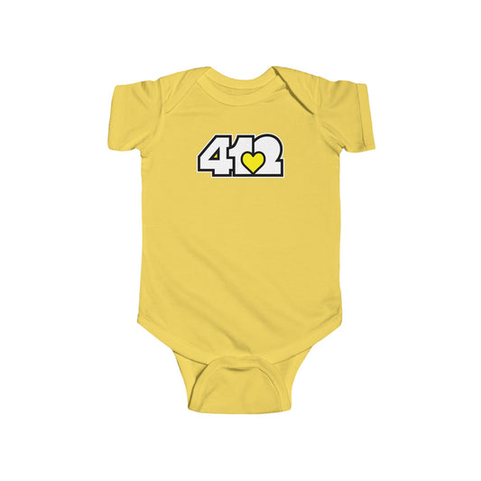 Yellow Heart Infant Bodysuit