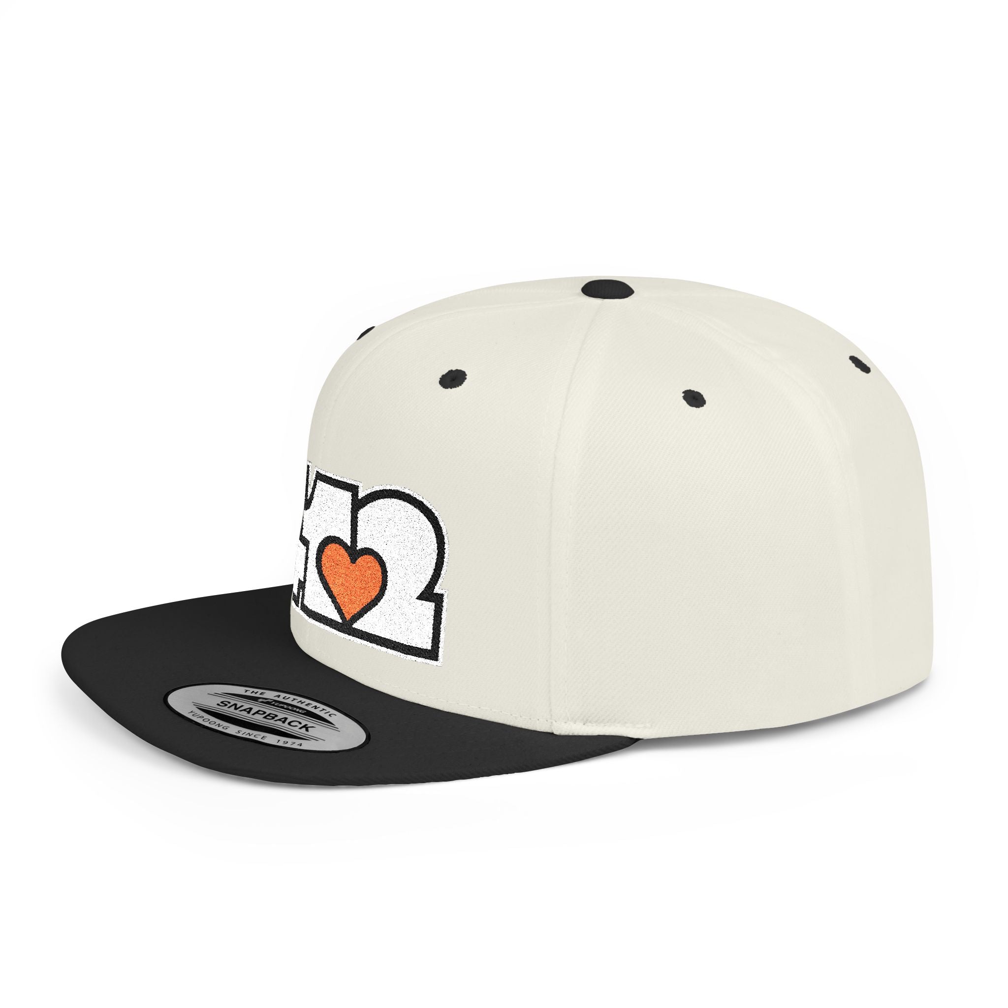 Pittsburgh 412 White & Orange Embroidered Flat Bill Snapback Hat