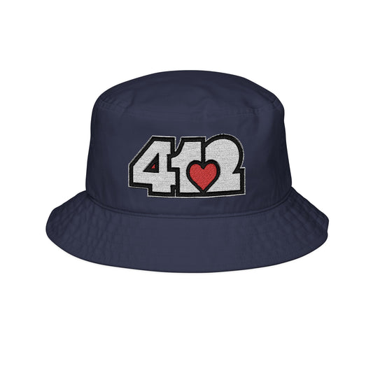 Red Heart Embroidered Bucket Hat