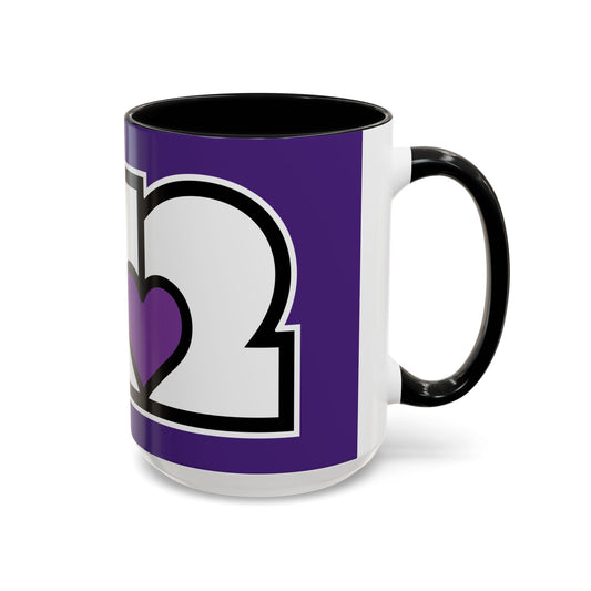 412 Collectible Mug - Purple Heart, White Logo