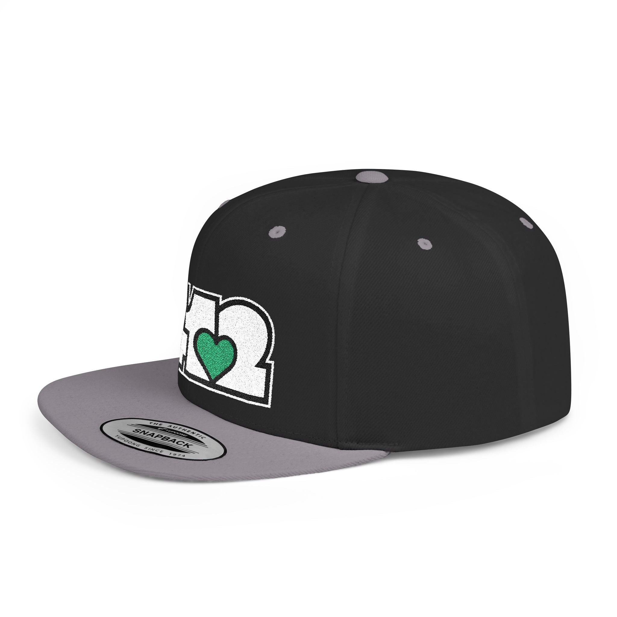 Pittsburgh 412 White & Green Embroidered Flat Bill Snapback Hat