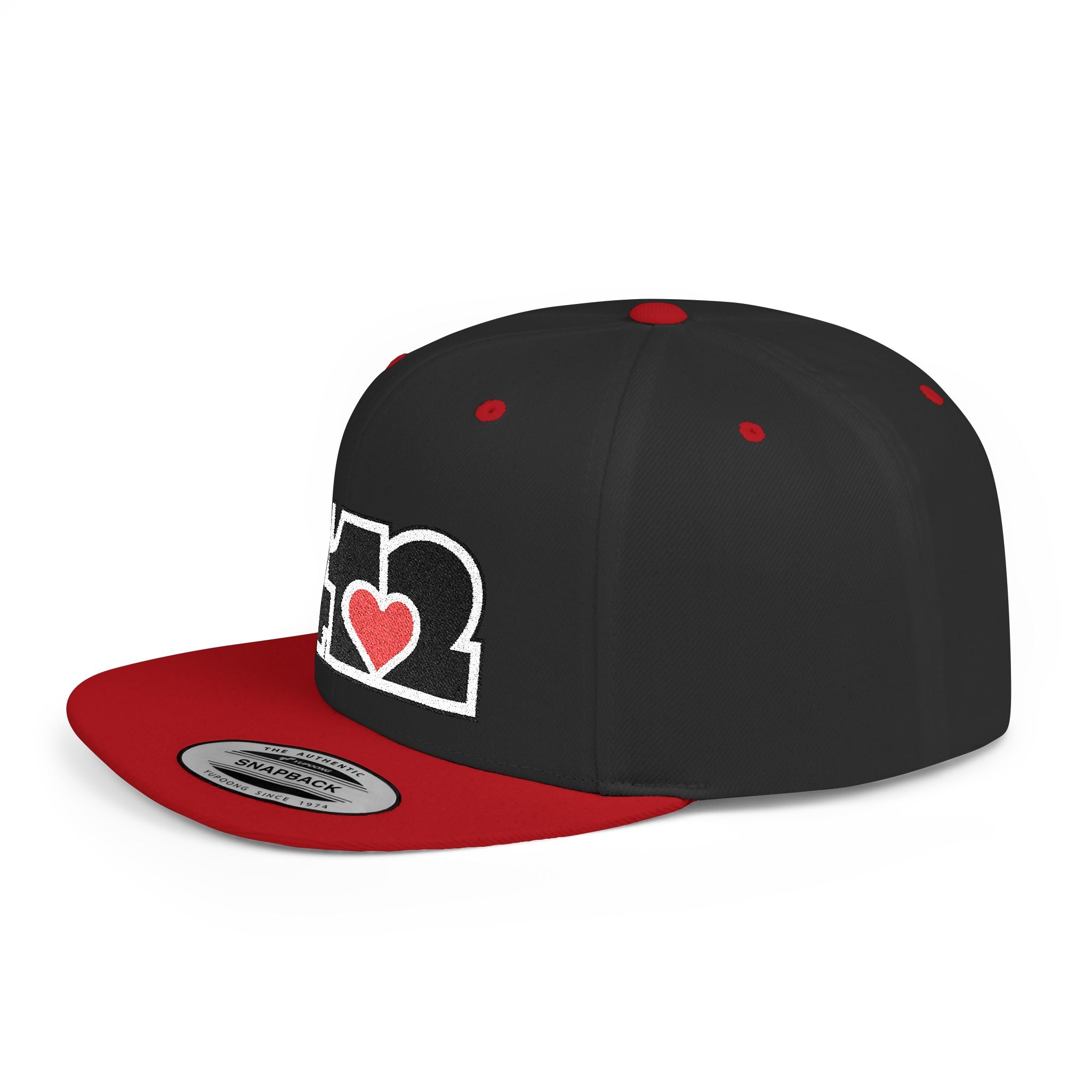 Pittsburgh 412 Black & Red Embroidered Flat Bill Snapback Hat