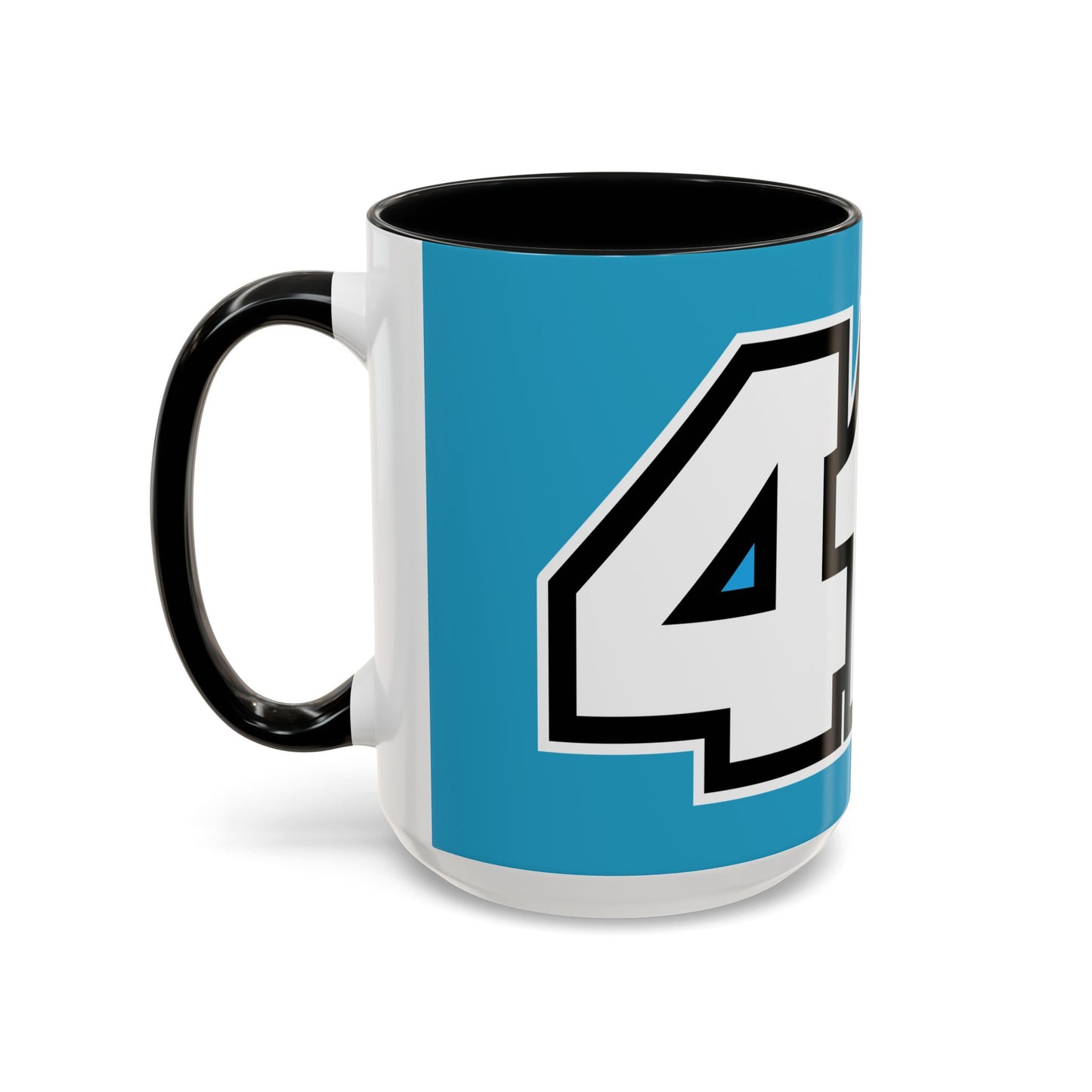 412 Collectible Mug - Blue Heart, White Logo