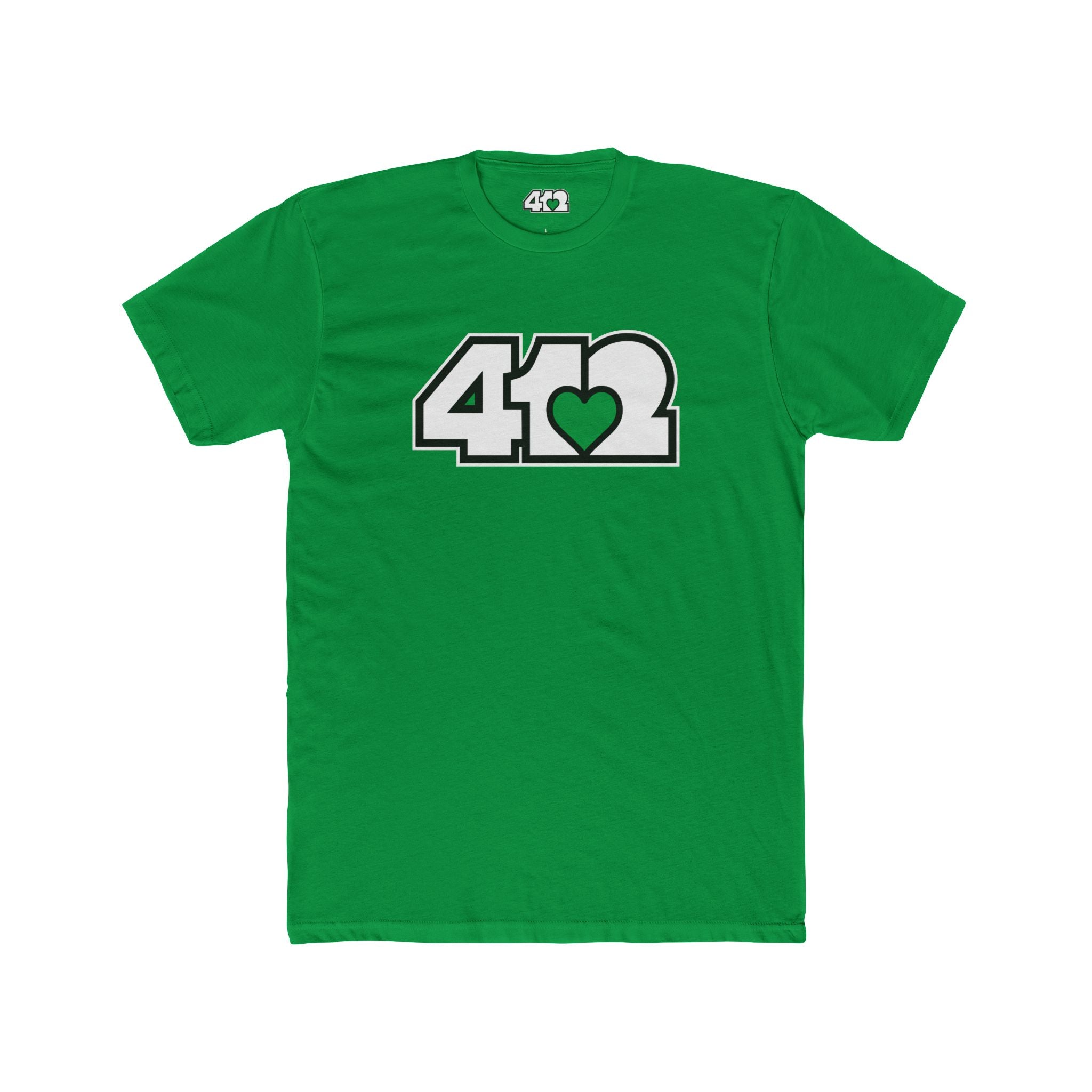 Pittsburgh Signature White Green 412 Unisex T-Shirt