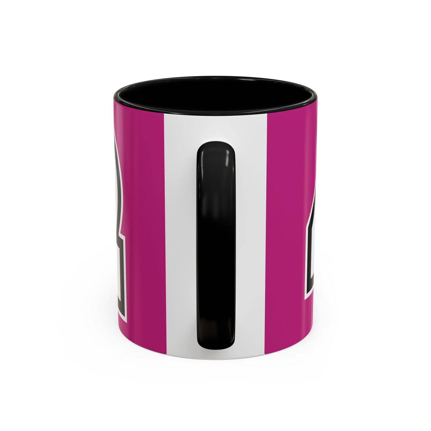 412 Collectible Mug - Pink Heart, White Logo