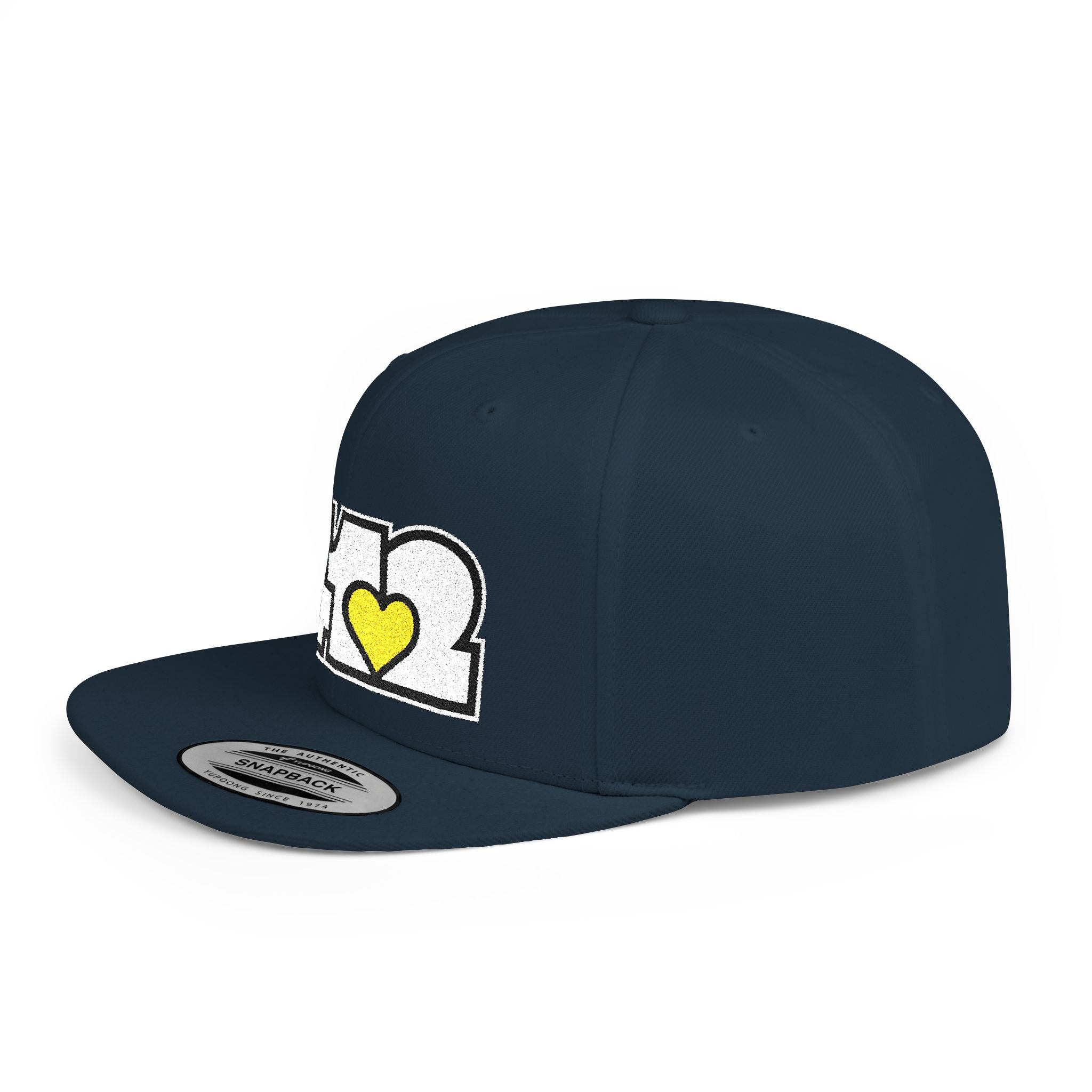 Pittsburgh 412 White & Yellow Embroidered Flat Bill Snapback Hat
