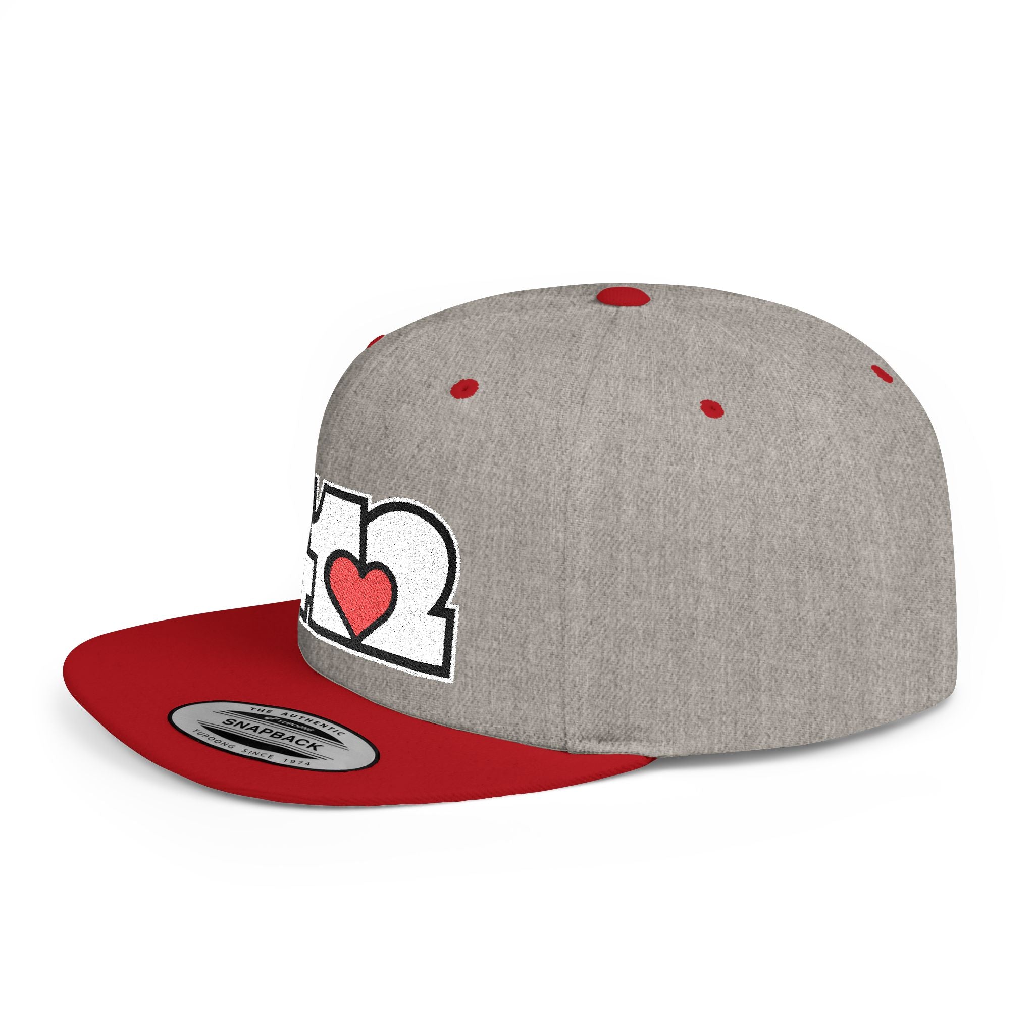 Pittsburgh 412 White & Red Embroidered Flat Bill Snapback Hat