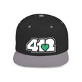 Pittsburgh 412 White & Green Embroidered Flat Bill Snapback Hat