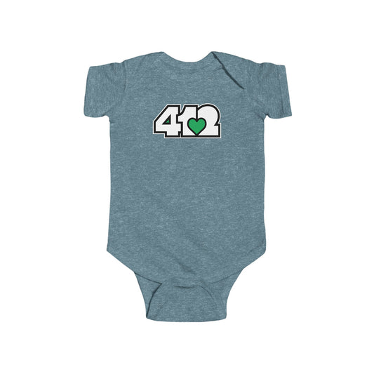 Green Heart Infant Bodysuit