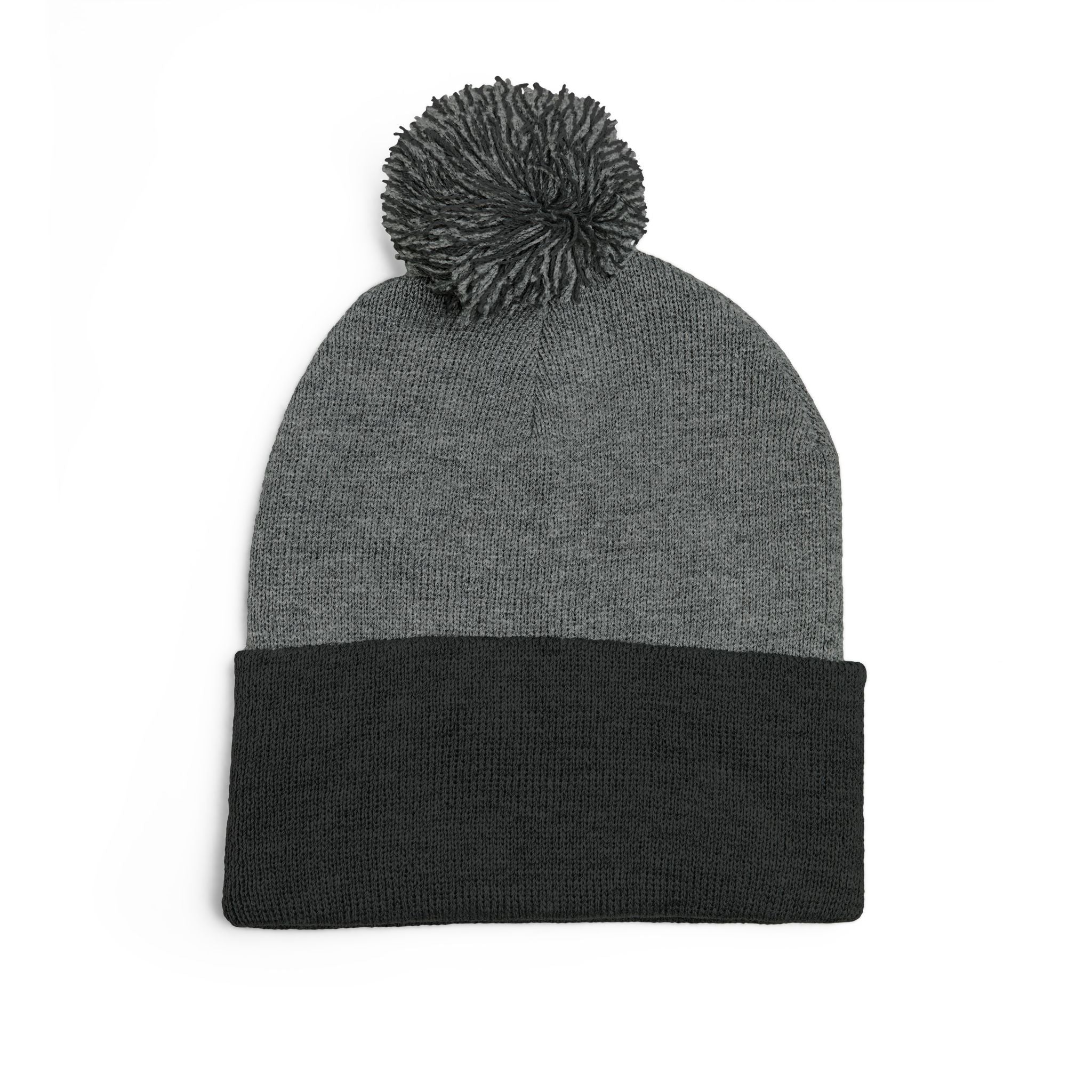 Pittsburgh 412 White Green Heart Embroidered Pom Beanie