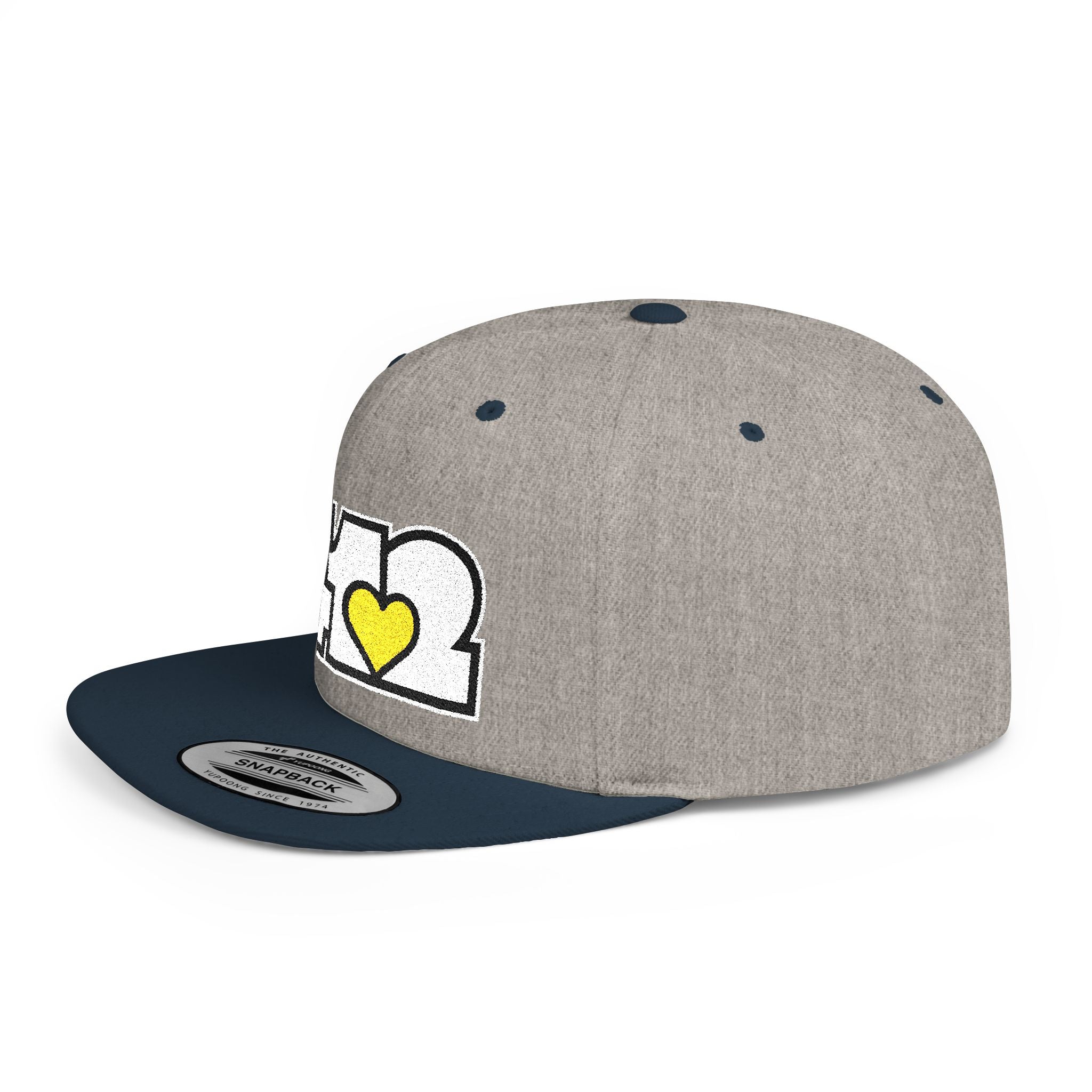 Pittsburgh 412 White & Yellow Embroidered Flat Bill Snapback Hat