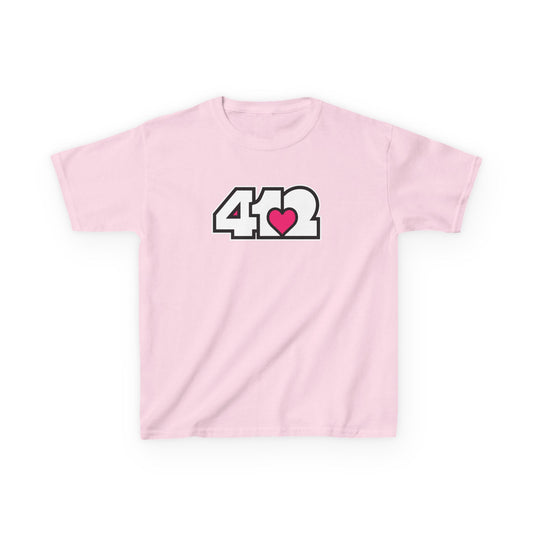 Pink Heart Kids Cotton Tee