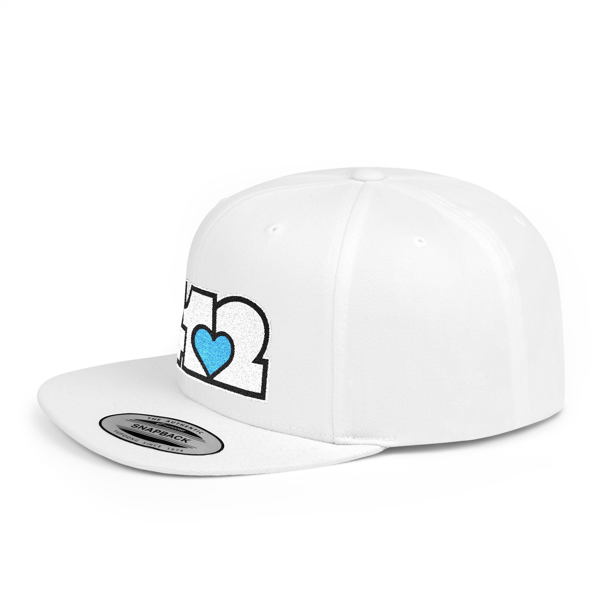 Pittsburgh 412 White & Blue Embroidered Flat Bill Snapback Hat