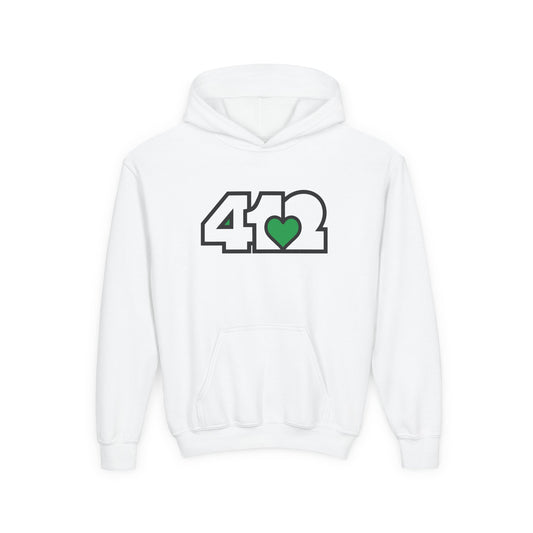 Green Heart Youth Hoodie