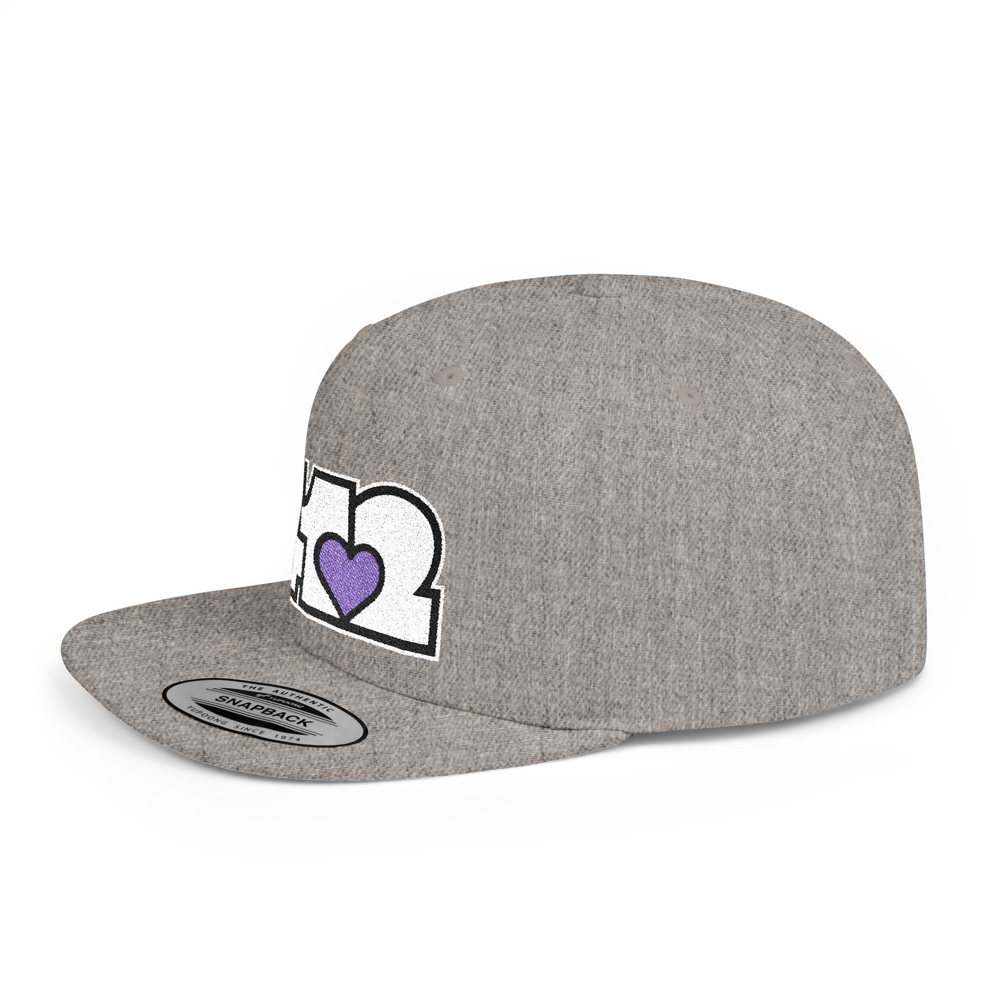 Pittsburgh 412 White & Purple Embroidered Flat Bill Snapback Hat