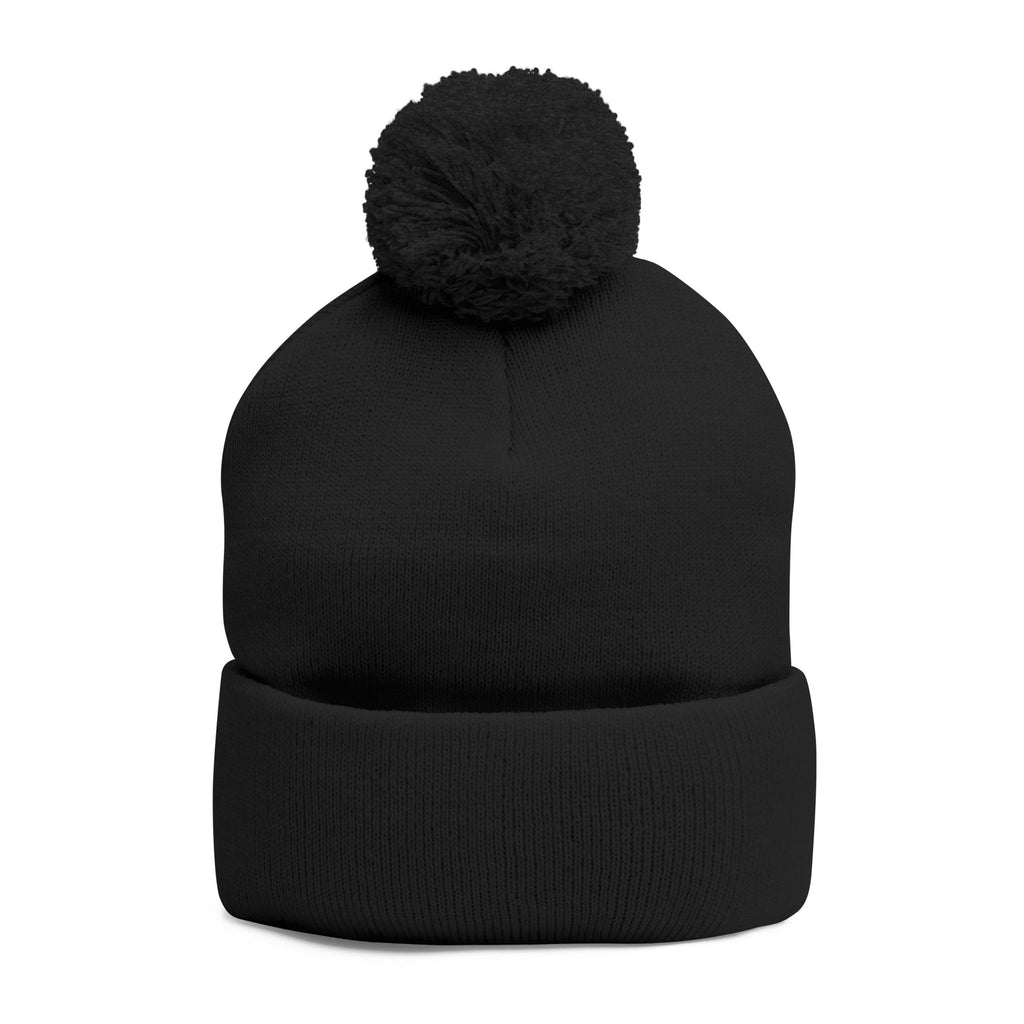 Pittsburgh 412 White Green Heart Embroidered Pom Beanie