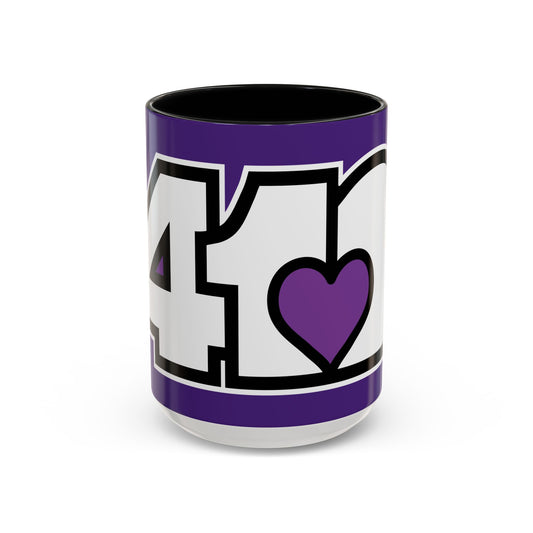 412 Collectible Mug - Purple Heart, White Logo
