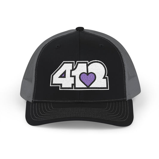 Purple Heart Embroidered Snapback Cap