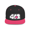 Pittsburgh 412 White & Pink Embroidered Flat Bill Snapback Hat