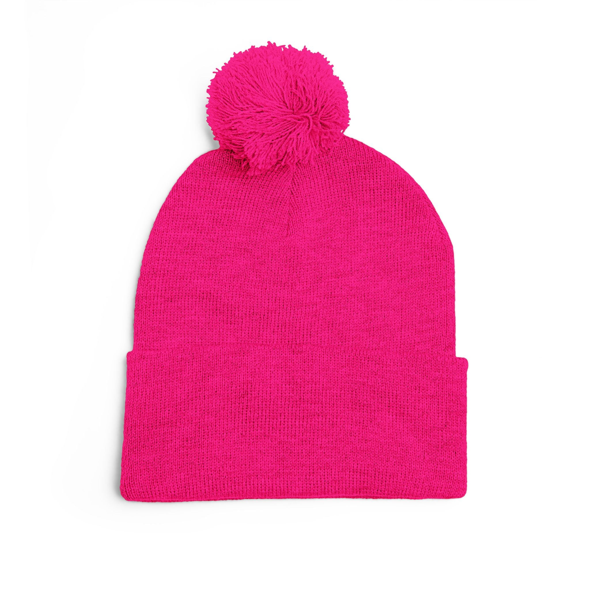 Pittsburgh 412 White Green Heart Embroidered Pom Beanie