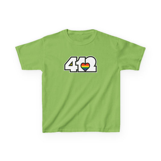 Rainbow Heart Kids Cotton Tee