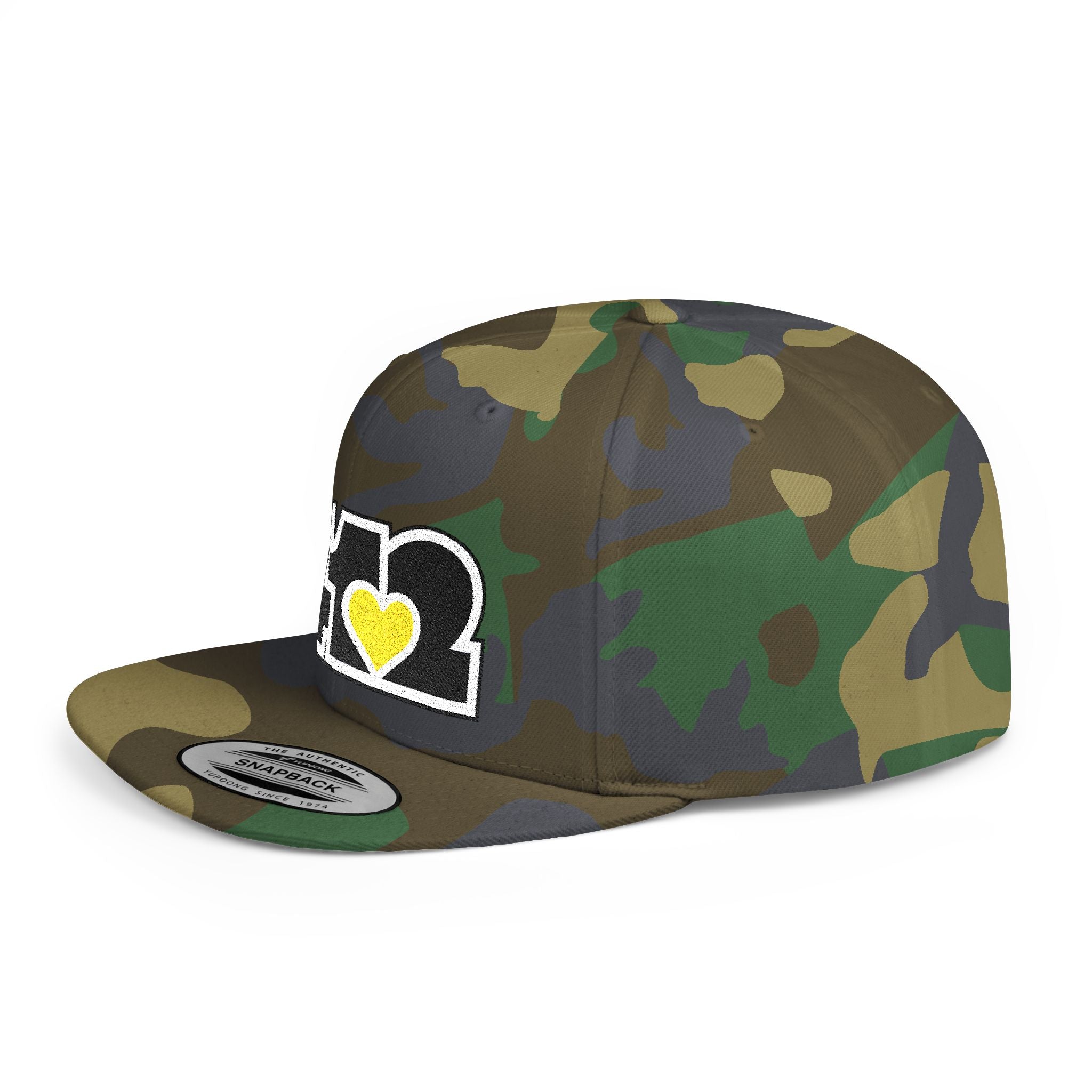 Pittsburgh 412 Black & Yellow Embroidered Flat Bill Snapback Hat