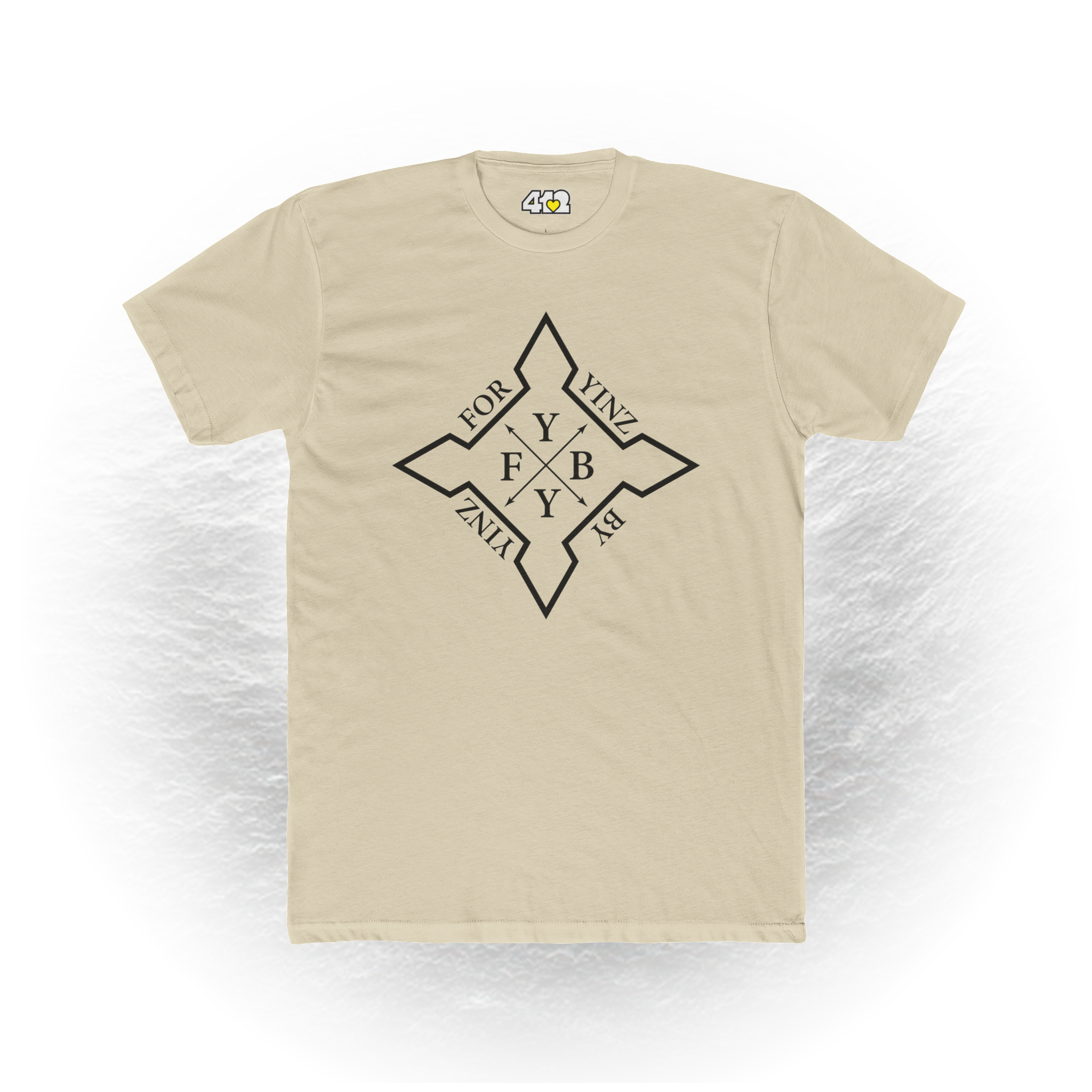 Pittsburgh For Yinz By Yinz Black Logo Unisex T-Shirt