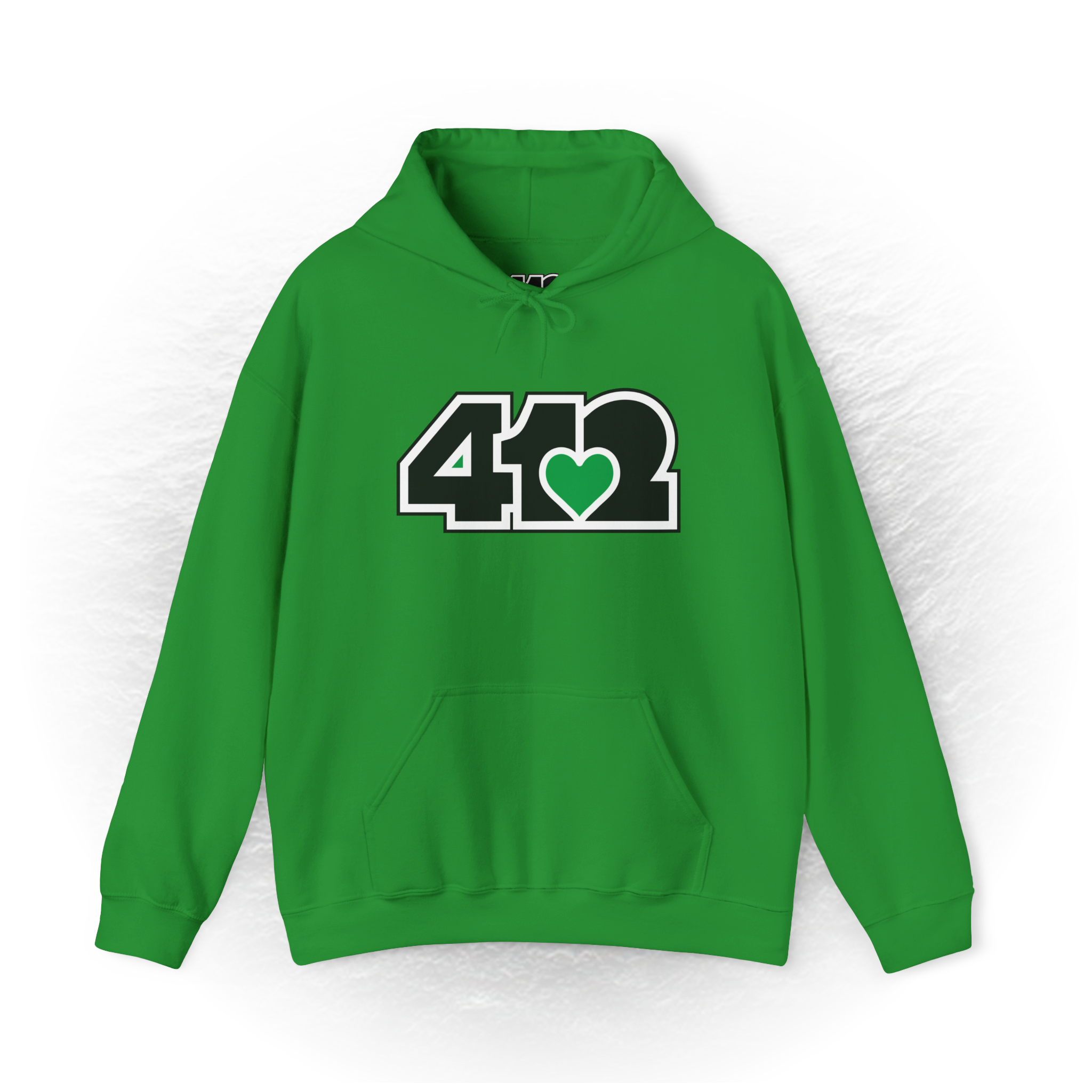 Pittsburgh Signature Black Green 412 Unisex Hoodie