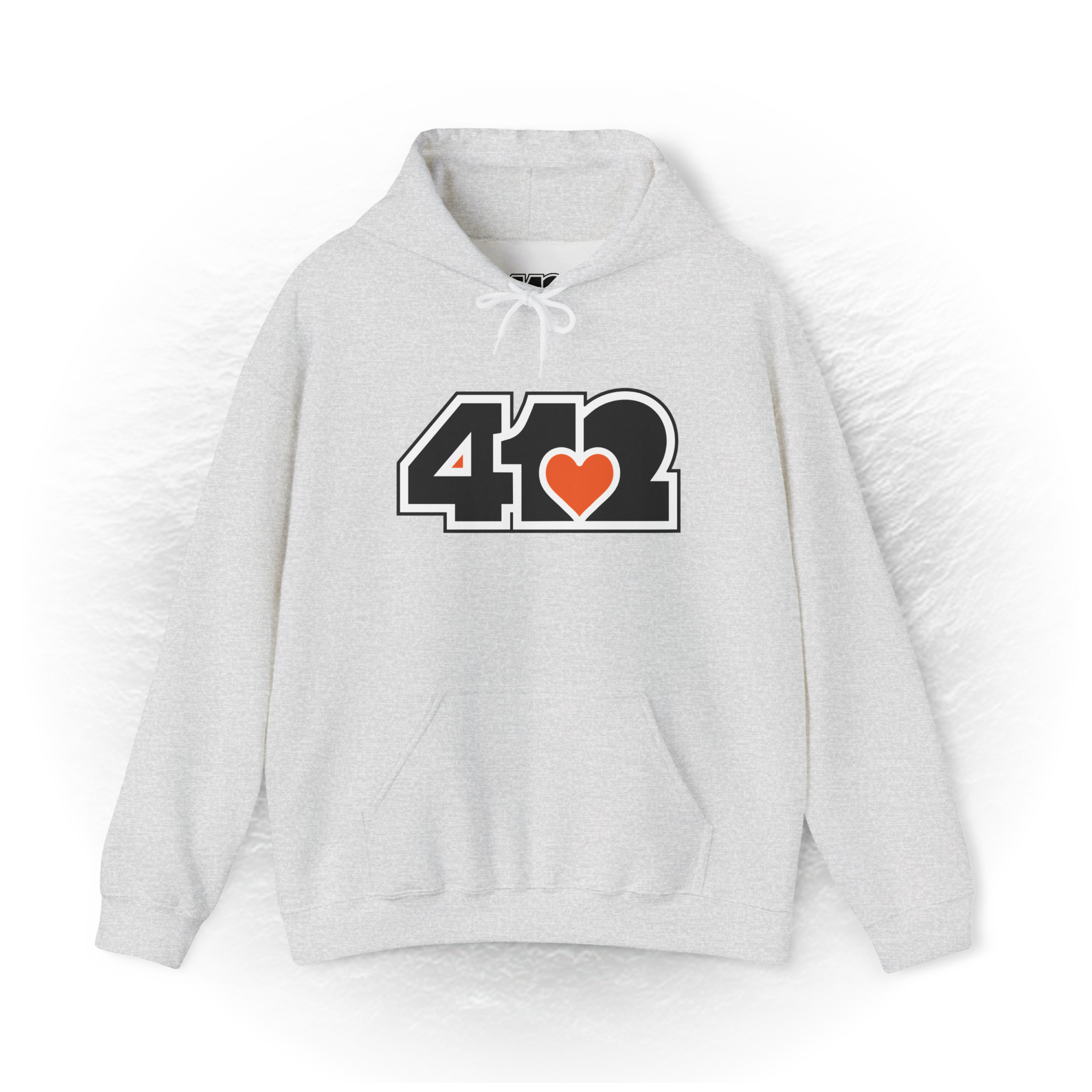 Pittsburgh Signature Black Orange 412 Unisex Hoodie