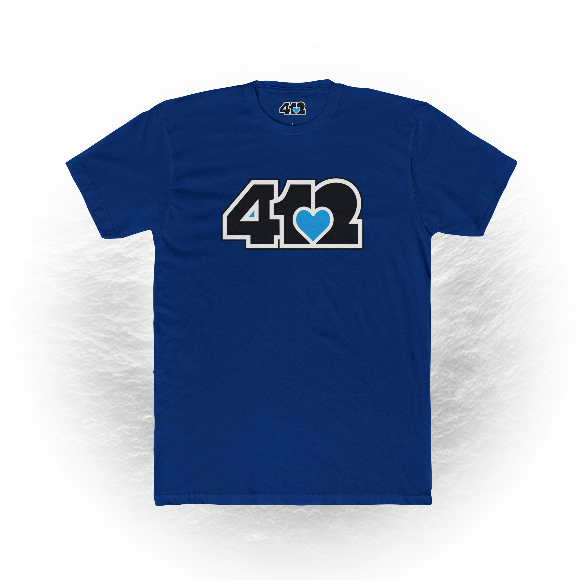 Pittsburgh Signature Black Blue 412 Unisex T-Shirt