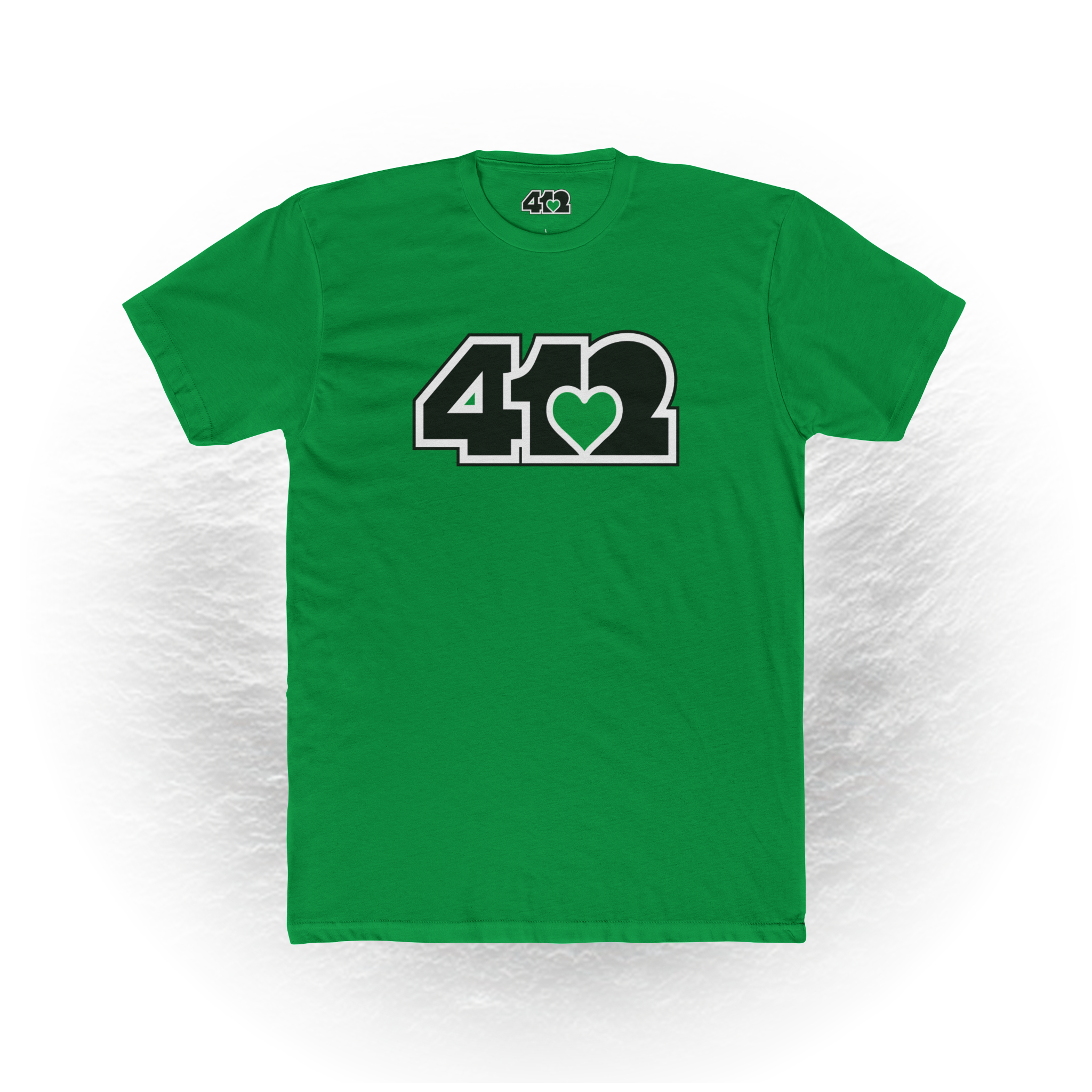 Pittsburgh Signature Black Green 412 Unisex T-Shirt