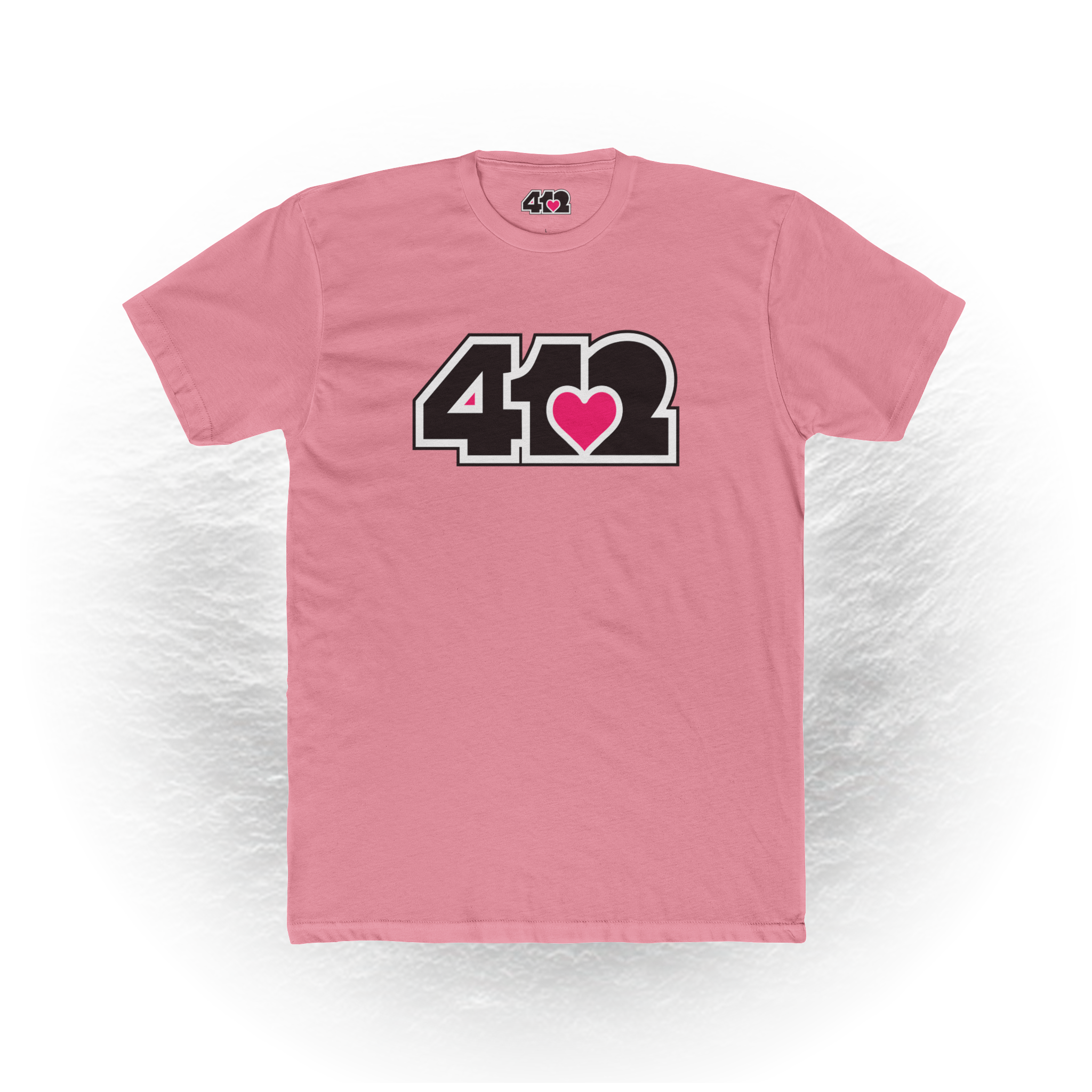 Pittsburgh Signature Black Pink 412 Unisex T-Shirt