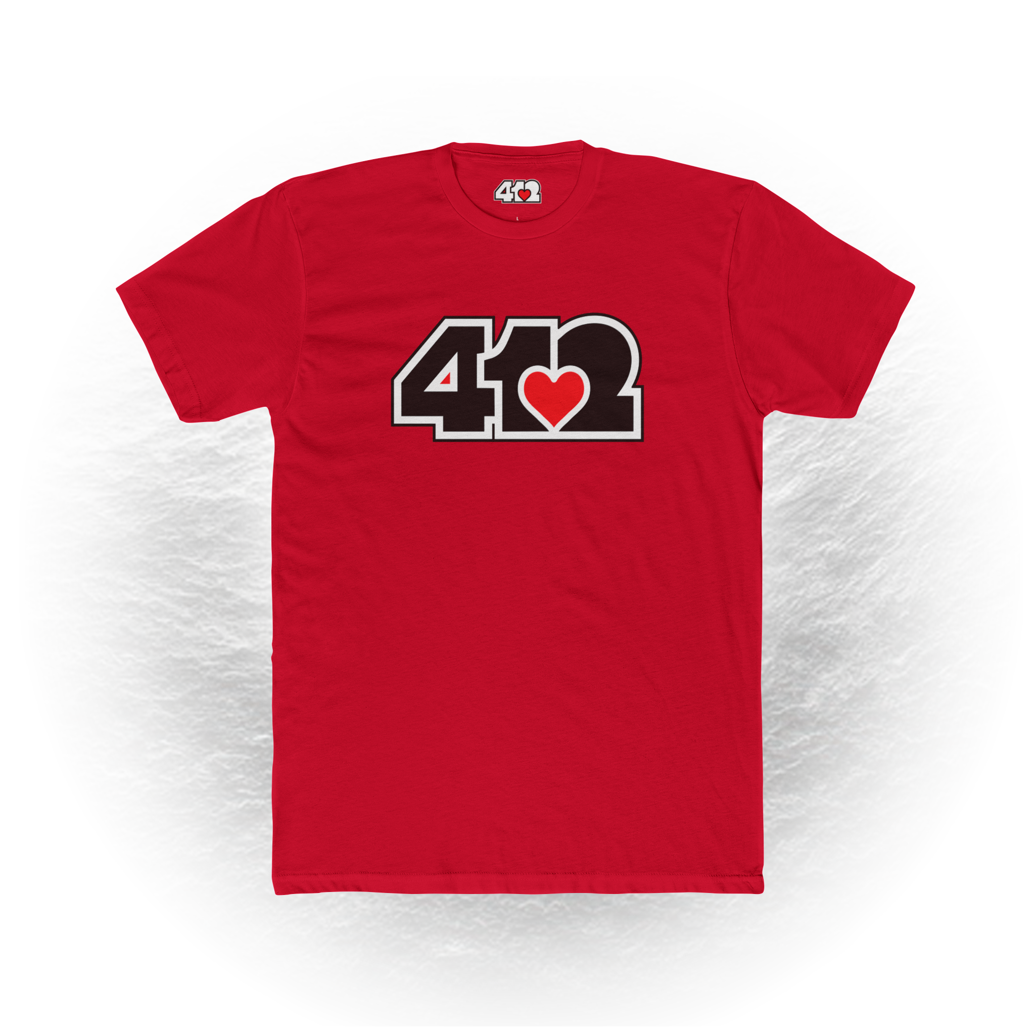 Pittsburgh Signature Black Red 412 Unisex T-Shirt
