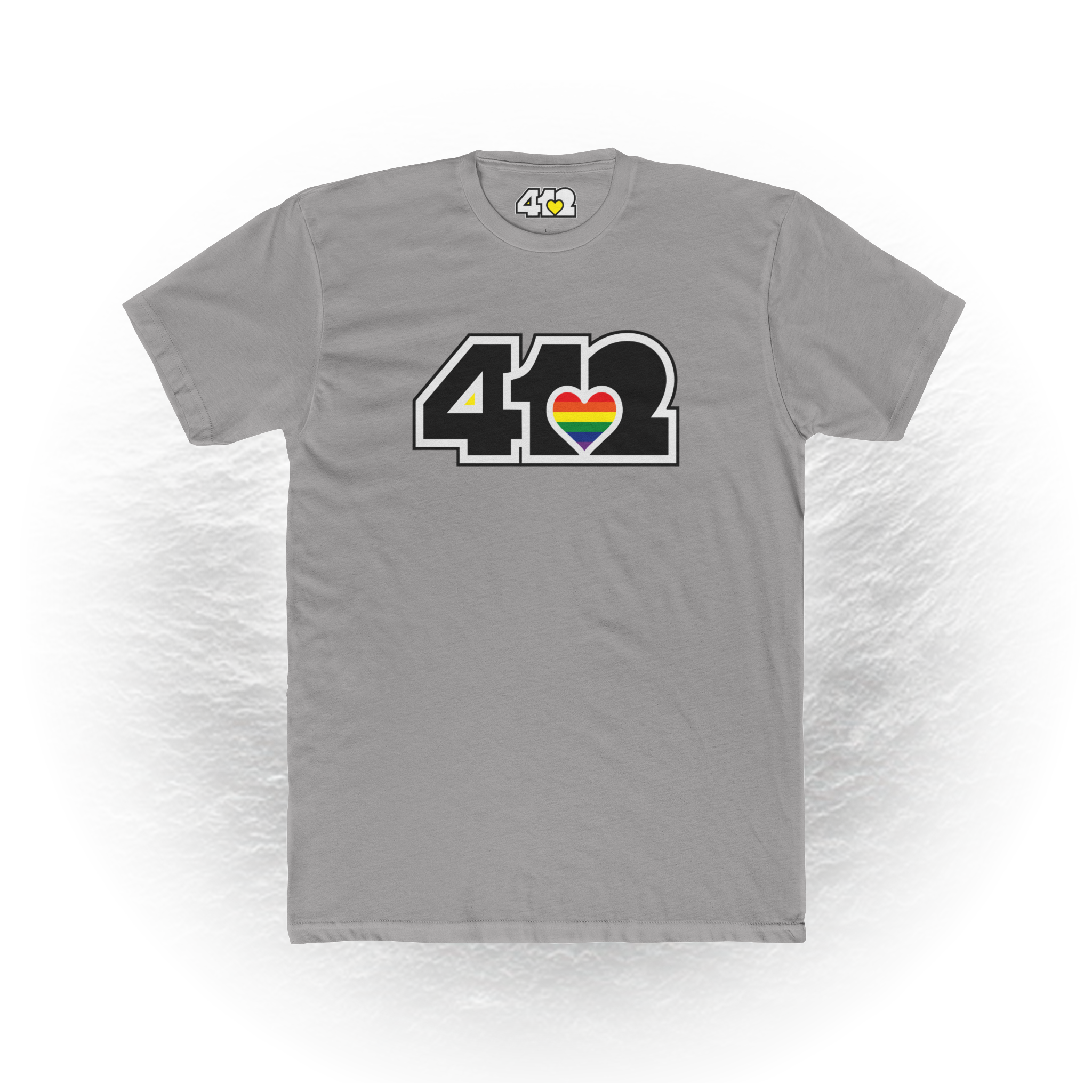 Pittsburgh Signature Black Rainbow 412 Unisex T-Shirt