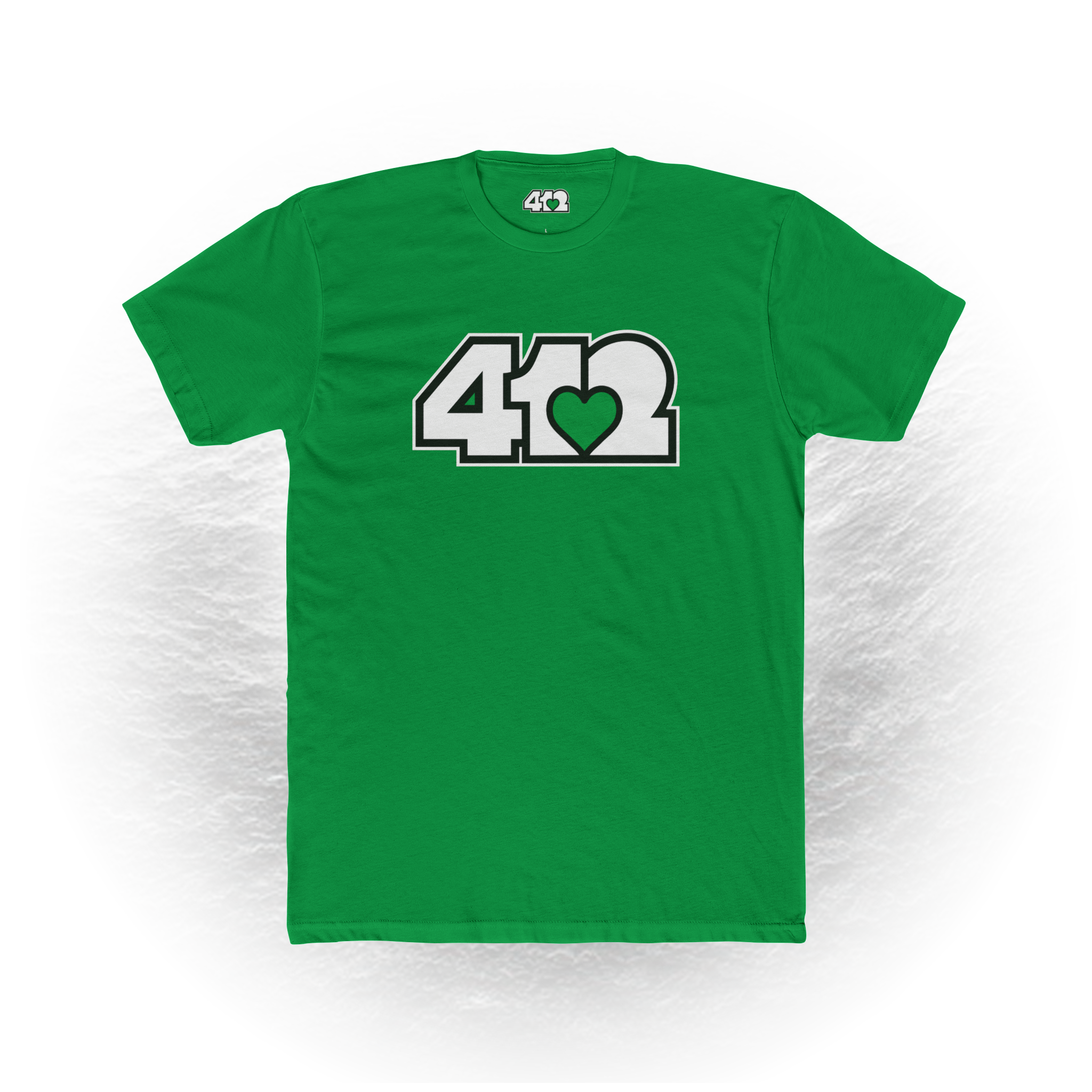 Pittsburgh Signature White Green 412 Unisex T-Shirt
