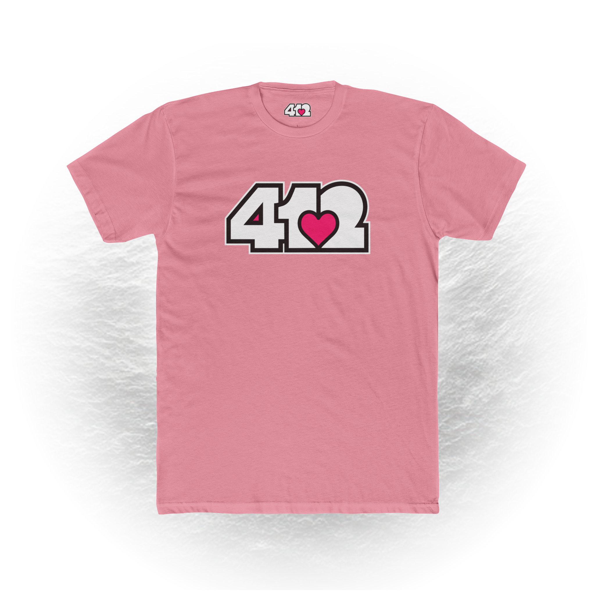 Pittsburgh Signature White Pink 412 Unisex T-Shirt