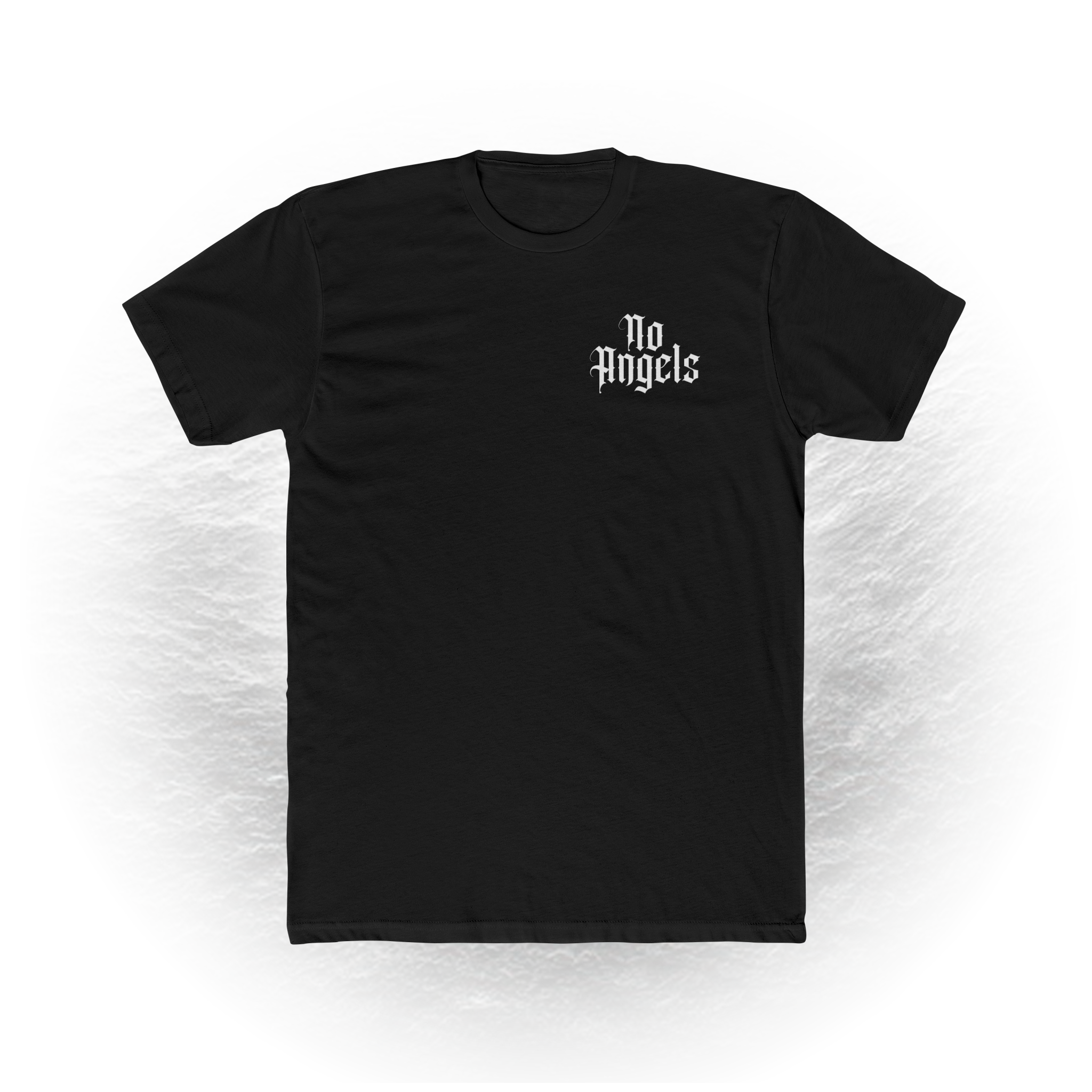 No Angels — Gothic Angel Statue Graphic T-Shirt