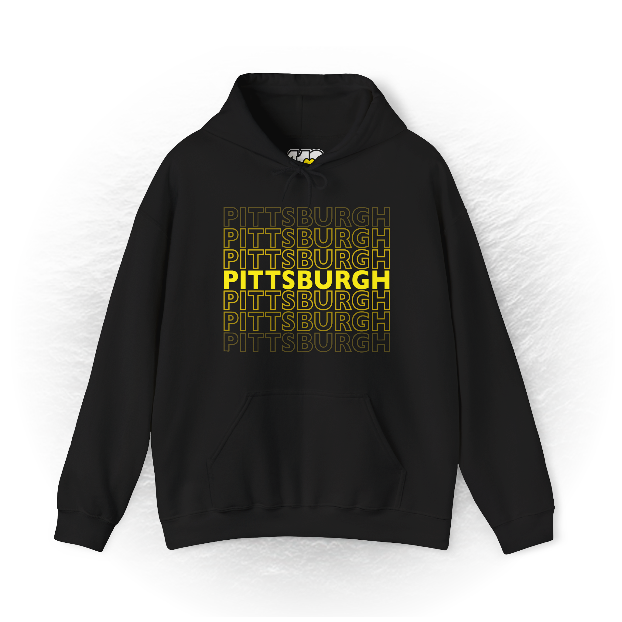Pittsburgh On Repeat Full Color Logo Unisex Hoodie