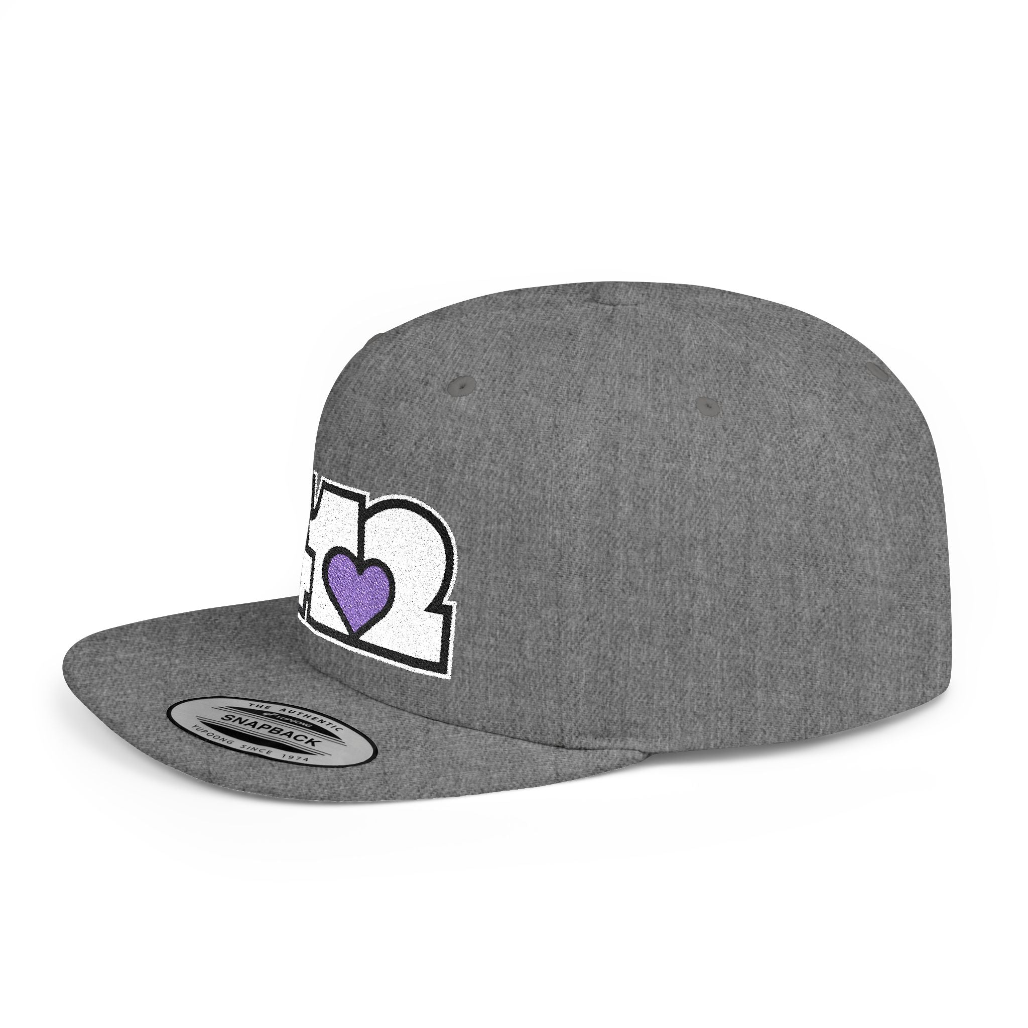 Pittsburgh 412 White & Purple Embroidered Flat Bill Snapback Hat