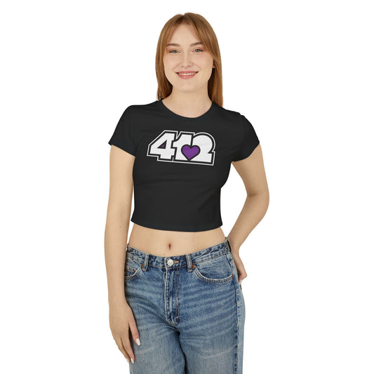 Purple Heart Women's Crop Top