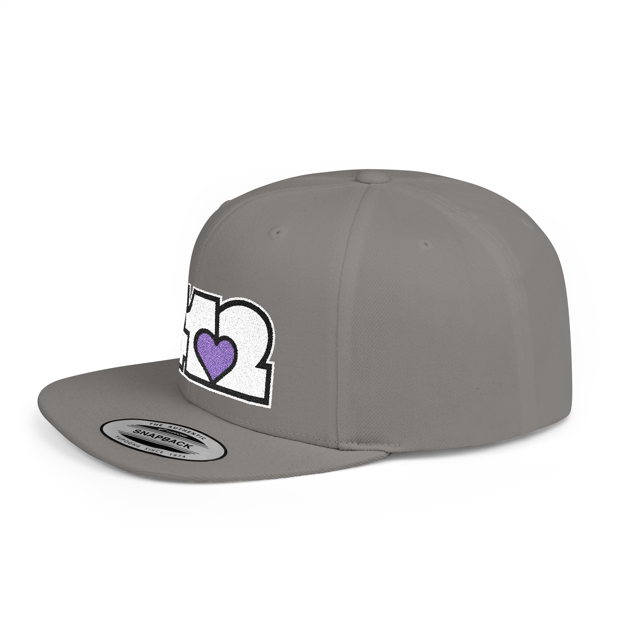 Pittsburgh 412 White & Purple Embroidered Flat Bill Snapback Hat