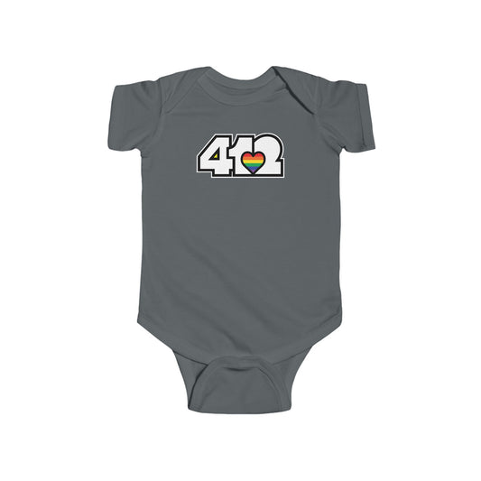 Rainbow Heart Infant Bodysuit