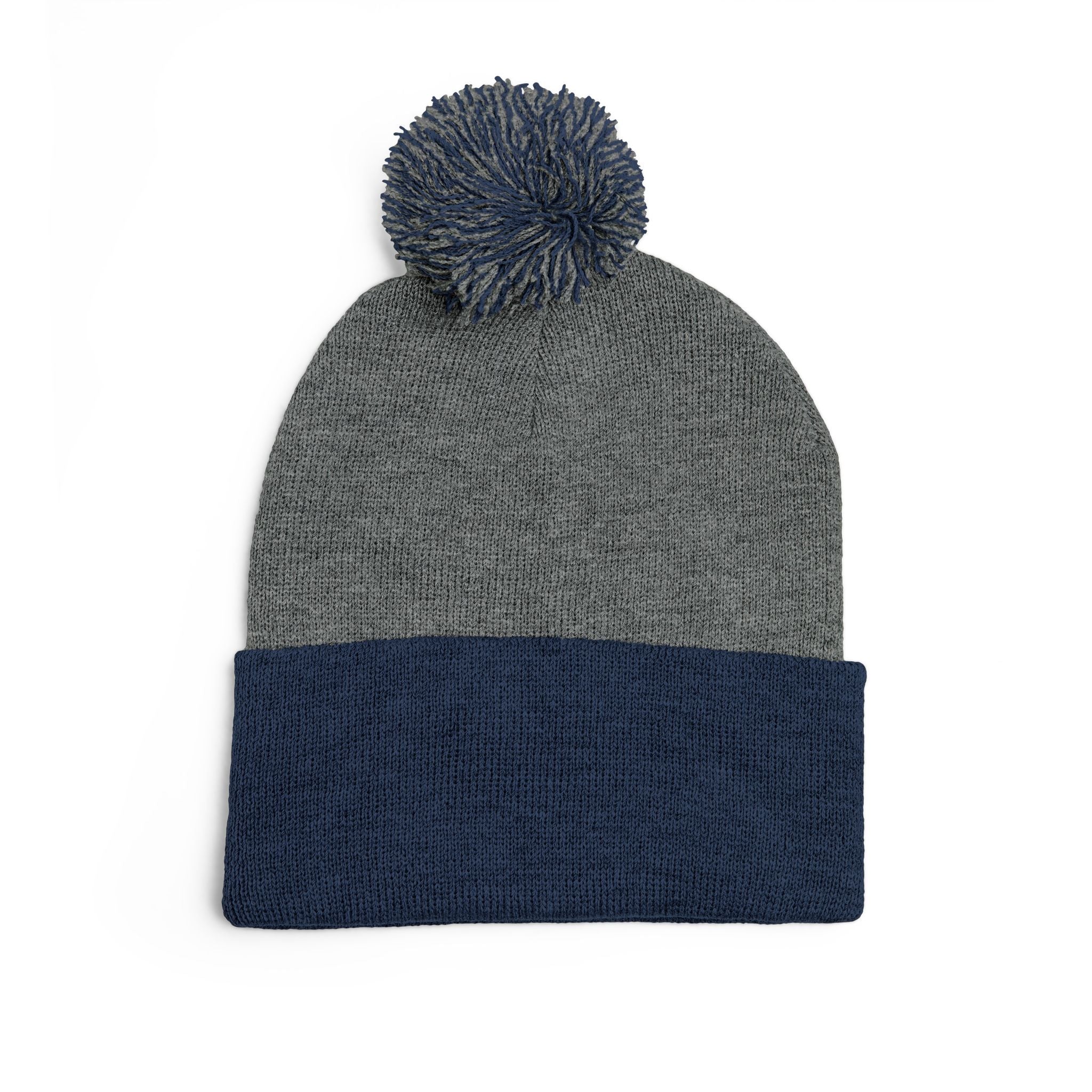 Pittsburgh 412 White Green Heart Embroidered Pom Beanie