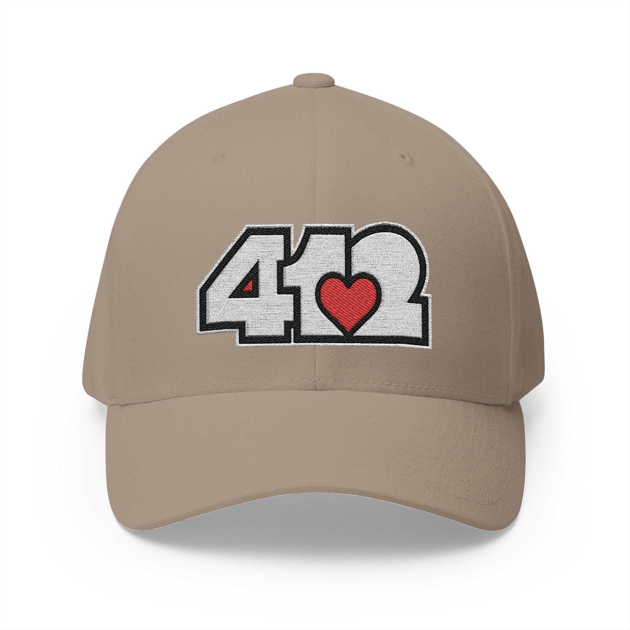 Pittsburgh 412 White Red Embroidered Stretch Fit Hat