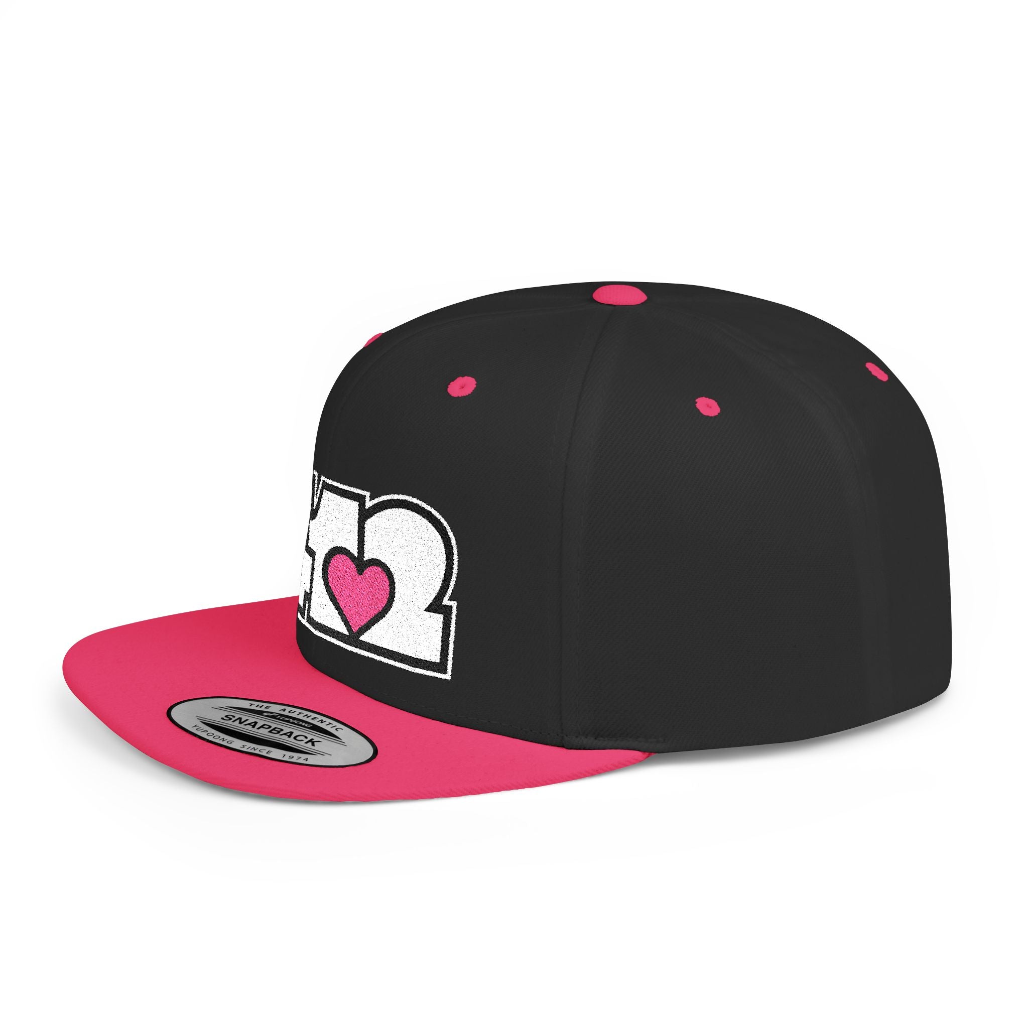 Pittsburgh 412 White & Pink Embroidered Flat Bill Snapback Hat